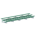 Jaypro Sports Bleacher - 3 Row - Single Foot Plank, All Aluminum Bleachers, Powder Coated - 27' L (BLCH - 327ALPC) - SchoolOutlet