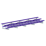 Jaypro Sports Bleacher - 3 Row - Single Foot Plank, All Aluminum Bleachers, Powder Coated - 27' L (BLCH - 327ALPC) - SchoolOutlet