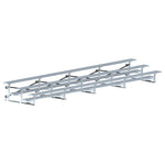 Jaypro Sports Bleacher - 3 Row - Tip & Roll, Single Foot Plank - 27' L (BLCH - 327TRG) - SchoolOutlet