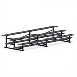 Jaypro Sports Bleacher - 3 Row - Single Foot Plank, All Aluminum Bleachers, Powder Coated - 15' L (BLCH-3ALPC) - SchoolOutlet