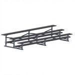 Jaypro Sports Bleacher - 3 Row - Single Foot Plank, All Aluminum Bleachers, Powder Coated - 15' L (BLCH-3ALPC) - SchoolOutlet