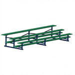 Jaypro Sports Bleacher - 3 Row - Single Foot Plank, All Aluminum Bleachers, Powder Coated - 15' L (BLCH-3ALPC) - SchoolOutlet