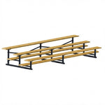 Jaypro Sports Bleacher - 3 Row - Single Foot Plank, All Aluminum Bleachers, Powder Coated - 15' L (BLCH-3ALPC) - SchoolOutlet