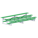 Jaypro Sports Bleacher - 3 Row - Single Foot Plank, All Aluminum Bleachers, Powder Coated - 15' L (BLCH-3ALPC) - SchoolOutlet