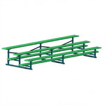 Jaypro Sports Bleacher - 3 Row - Single Foot Plank, All Aluminum Bleachers, Powder Coated - 15' L (BLCH-3ALPC) - SchoolOutlet
