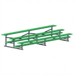 Jaypro Sports Bleacher - 3 Row - Single Foot Plank, All Aluminum Bleachers, Powder Coated - 15' L (BLCH-3ALPC) - SchoolOutlet