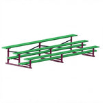 Jaypro Sports Bleacher - 3 Row - Single Foot Plank, All Aluminum Bleachers, Powder Coated - 15' L (BLCH-3ALPC) - SchoolOutlet