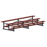 Jaypro Sports Bleacher - 3 Row - Single Foot Plank, All Aluminum Bleachers, Powder Coated - 15' L (BLCH-3ALPC) - SchoolOutlet
