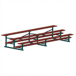 Jaypro Sports Bleacher - 3 Row - Single Foot Plank, All Aluminum Bleachers, Powder Coated - 15' L (BLCH-3ALPC) - SchoolOutlet