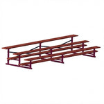 Jaypro Sports Bleacher - 3 Row - Single Foot Plank, All Aluminum Bleachers, Powder Coated - 15' L (BLCH-3ALPC) - SchoolOutlet