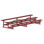Jaypro Sports Bleacher - 3 Row - Single Foot Plank, All Aluminum Bleachers, Powder Coated - 15' L (BLCH-3ALPC) - SchoolOutlet