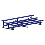 Jaypro Sports Bleacher - 3 Row - Single Foot Plank, All Aluminum Bleachers, Powder Coated - 15' L (BLCH-3ALPC) - SchoolOutlet