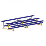 Jaypro Sports Bleacher - 3 Row - Single Foot Plank, All Aluminum Bleachers, Powder Coated - 15' L (BLCH-3ALPC) - SchoolOutlet