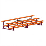 Jaypro Sports Bleacher - 3 Row - Single Foot Plank, All Aluminum Bleachers, Powder Coated - 15' L (BLCH-3ALPC) - SchoolOutlet