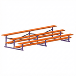 Jaypro Sports Bleacher - 3 Row - Single Foot Plank, All Aluminum Bleachers, Powder Coated - 15' L (BLCH-3ALPC) - SchoolOutlet