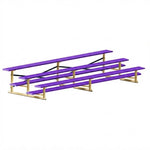 Jaypro Sports Bleacher - 3 Row - Single Foot Plank, All Aluminum Bleachers, Powder Coated - 15' L (BLCH-3ALPC) - SchoolOutlet