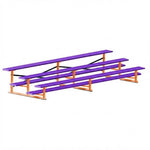 Jaypro Sports Bleacher - 3 Row - Single Foot Plank, All Aluminum Bleachers, Powder Coated - 15' L (BLCH-3ALPC) - SchoolOutlet