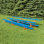 Jaypro Sports Bleacher - 3 Row - Single Foot Plank, All Aluminum Bleachers, Powder Coated - 15' L (BLCH-3ALPC) - SchoolOutlet