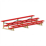 Jaypro Sports Bleacher - 3 Row - Single Foot Plank, All Aluminum Bleachers, Powder Coated - 15' L (BLCH-3ALPC) - SchoolOutlet