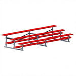 Jaypro Sports Bleacher - 3 Row - Single Foot Plank, All Aluminum Bleachers, Powder Coated - 15' L (BLCH-3ALPC) - SchoolOutlet