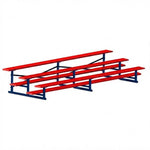 Jaypro Sports Bleacher - 3 Row - Single Foot Plank, All Aluminum Bleachers, Powder Coated - 15' L (BLCH-3ALPC) - SchoolOutlet