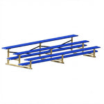 Jaypro Sports Bleacher - 3 Row - Single Foot Plank, All Aluminum Bleachers, Powder Coated - 15' L (BLCH-3ALPC) - SchoolOutlet