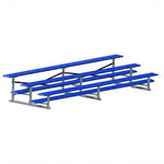 Jaypro Sports Bleacher - 3 Row - Single Foot Plank, All Aluminum Bleachers, Powder Coated - 15' L (BLCH-3ALPC) - SchoolOutlet