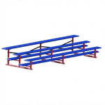 Jaypro Sports Bleacher - 3 Row - Single Foot Plank, All Aluminum Bleachers, Powder Coated - 15' L (BLCH-3ALPC) - SchoolOutlet