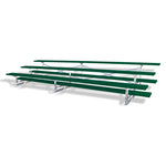 Jaypro Sports Bleacher - 3 Row - Single Foot Plank, Aluminum & Steel Bleachers, Powder Coated - 15' L (BLCH - 3PC) - SchoolOutlet