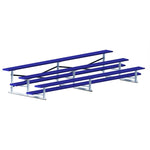 Jaypro Sports Bleacher - 3 Row - Single Foot Plank, Aluminum & Steel Bleachers, Powder Coated - 15' L (BLCH - 3PC) - SchoolOutlet