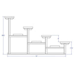 Jaypro Sports Bleacher - 4 Row - Single Foot Plank, Aluminum & Steel Bleachers - 15' L (BLCH - 4) - SchoolOutlet