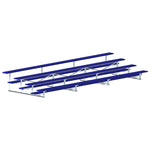 Jaypro Sports Bleacher - 4 Row - Single Foot Plank, Aluminum & Steel Bleachers, Powder Coated - 21' L (BLCH - 421PC) - SchoolOutlet