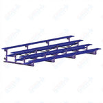 Jaypro Sports Bleacher - 4 Row - Tip & Roll, Single Foot Plank, Powder Coated - 21' L (BLCH-421TRGPC) - SchoolOutlet