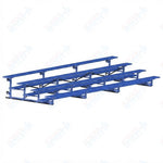 Jaypro Sports Bleacher - 4 Row - Tip & Roll, Single Foot Plank, Powder Coated - 21' L (BLCH-421TRGPC) - SchoolOutlet