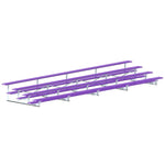 Jaypro Sports Bleacher - 4 Row - Single Foot Plank, All Aluminum Bleachers, Powder Coated - 27' L (BLCH - 427ALPC) - SchoolOutlet