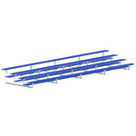 Jaypro Sports Bleacher - 4 Row - Single Foot Plank, All Aluminum Bleachers, Powder Coated - 27' L (BLCH - 427ALPC) - SchoolOutlet