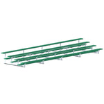 Jaypro Sports Bleacher - 4 Row - Single Foot Plank, Aluminum & Steel Bleachers, Powder Coated - 27' L (BLCH - 427PC) - SchoolOutlet