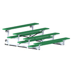 Jaypro Sports Bleacher - 4 Row - Tip & Roll, Single Foot Plank, Powder Coated - 7.5' L (BLCH - 475TRGPC) - SchoolOutlet
