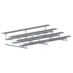 Jaypro Sports Bleacher - 4 Row - Single Foot Plank, All Aluminum Bleachers, Powder Coated - 15' L (BLCH - 4ALPC) - SchoolOutlet