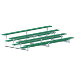 Jaypro Sports Bleacher - 4 Row - Single Foot Plank, Aluminum & Steel Bleachers, Powder Coated - 15' L (BLCH-4PC) - SchoolOutlet