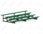 Jaypro Sports Bleacher - 4 Row - Single Foot Plank, Aluminum & Steel Bleachers, Powder Coated - 15' L (BLCH-4PC) - SchoolOutlet