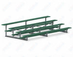Jaypro Sports Bleacher - 4 Row - Single Foot Plank, Aluminum & Steel Bleachers, Powder Coated - 15' L (BLCH-4PC) - SchoolOutlet