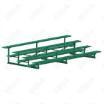 Jaypro Sports Bleacher - 4 Row - Single Foot Plank, Aluminum & Steel Bleachers, Powder Coated - 15' L (BLCH-4PC) - SchoolOutlet