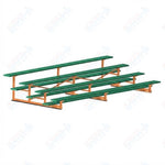 Jaypro Sports Bleacher - 4 Row - Single Foot Plank, Aluminum & Steel Bleachers, Powder Coated - 15' L (BLCH-4PC) - SchoolOutlet
