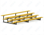 Jaypro Sports Bleacher - 4 Row - Single Foot Plank, Aluminum & Steel Bleachers, Powder Coated - 15' L (BLCH-4PC) - SchoolOutlet