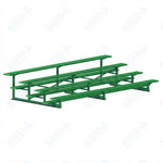 Jaypro Sports Bleacher - 4 Row - Single Foot Plank, Aluminum & Steel Bleachers, Powder Coated - 15' L (BLCH-4PC) - SchoolOutlet
