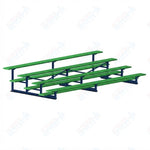 Jaypro Sports Bleacher - 4 Row - Single Foot Plank, Aluminum & Steel Bleachers, Powder Coated - 15' L (BLCH-4PC) - SchoolOutlet