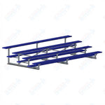 Jaypro Sports Bleacher - 4 Row - Single Foot Plank, Aluminum & Steel Bleachers, Powder Coated - 15' L (BLCH-4PC) - SchoolOutlet