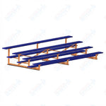 Jaypro Sports Bleacher - 4 Row - Single Foot Plank, Aluminum & Steel Bleachers, Powder Coated - 15' L (BLCH-4PC) - SchoolOutlet