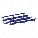 Jaypro Sports Bleacher - 4 Row - Single Foot Plank, Aluminum & Steel Bleachers, Powder Coated - 15' L (BLCH-4PC) - SchoolOutlet